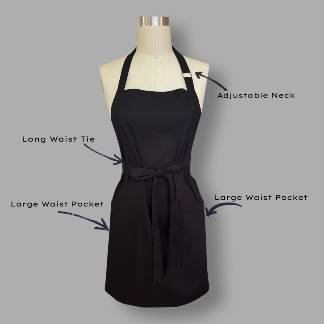 Apron Neck Strap with 2x large side pockets - Australian Made Apron