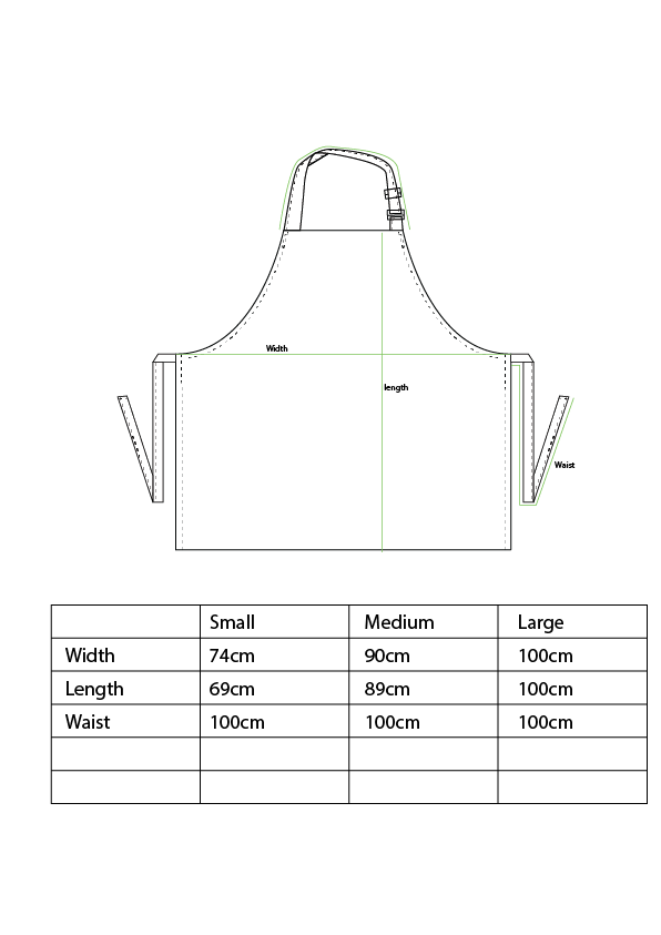 Apron Neck Strap - Basic no pockets